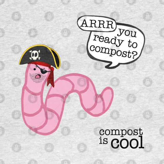 compost worm (pirate) by mystudiocreate